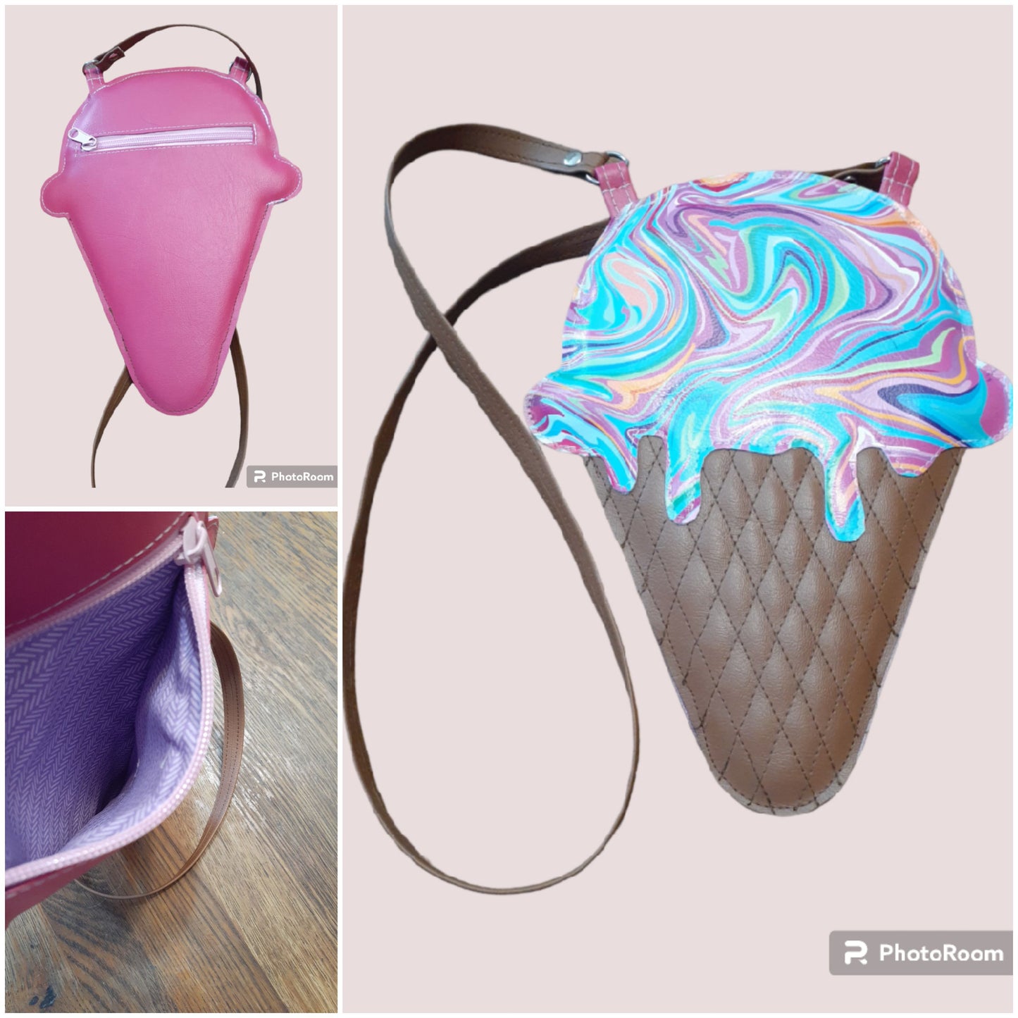 Icecream cone purse - small