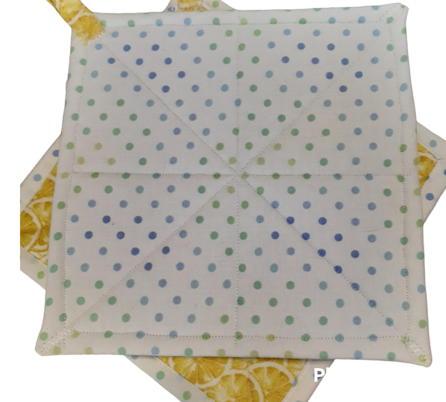 Lemon Square Potholders