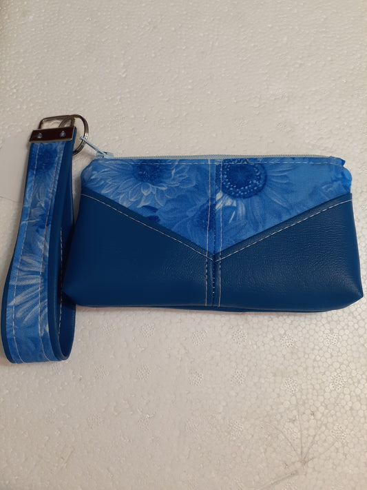Harlequinn pouch - mini blue
