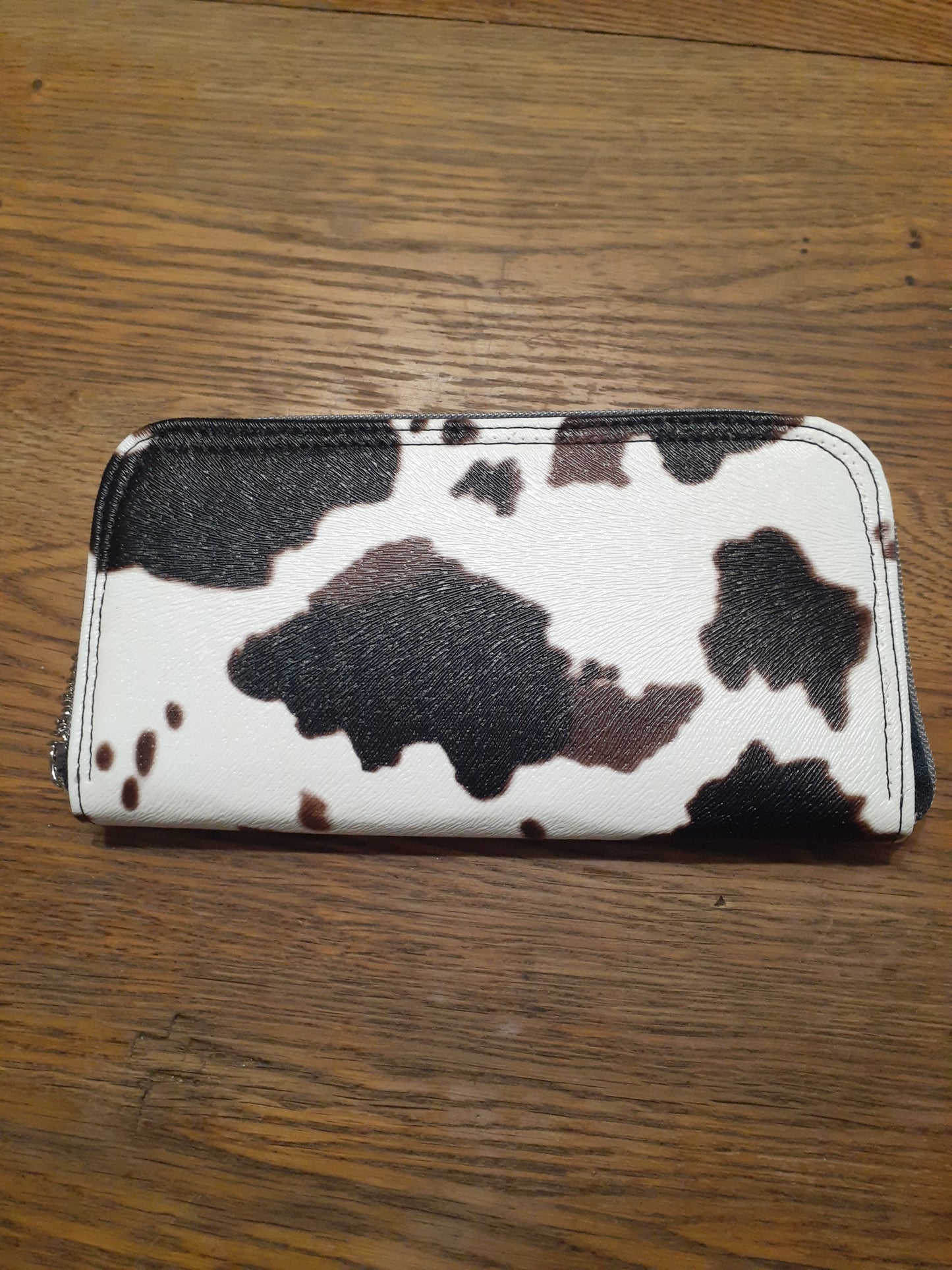 Zip Around Wallet - Cow