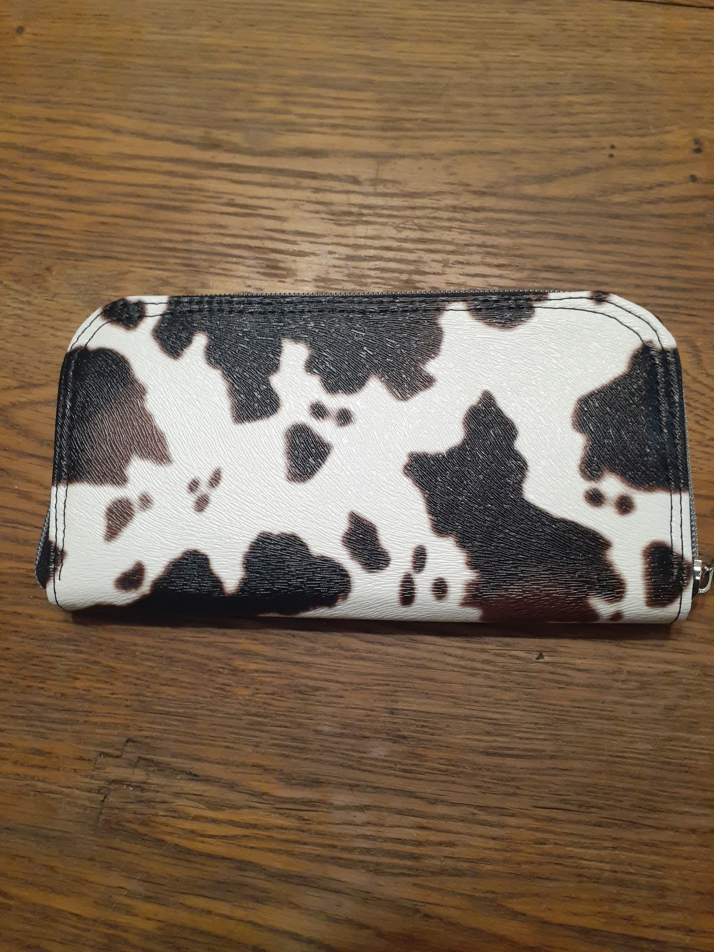 Zip Around Wallet - Cow