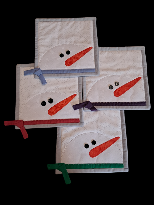 Snowmen mugrug set of 4